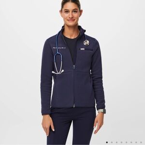 Figs Fleece Scrub Jacket
